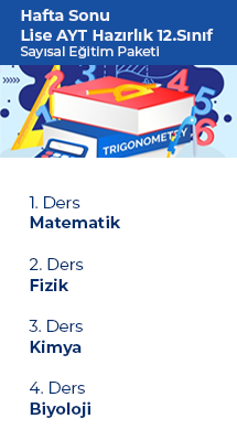 12.sınıf- Lise AYT Hazırlık Sayısal Eğitim Paketi-HS DKHS-LSEP-12-2021WK
