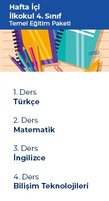 4.sınıf -  İlkokul Temel Eğitim Paketi DKSS-ITEP-4-2021