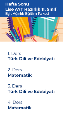 11.sınıf- Lise AYT Hazırlık-Esit Agırlık Eğitim Paketi-HS DKSS-LAYTHEAEP-11-2021